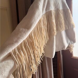 White Fringe Jacket
